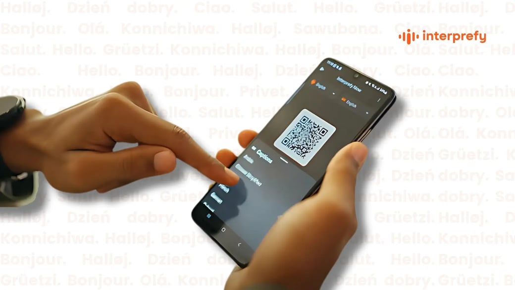 Interprefy Now mobile app interface