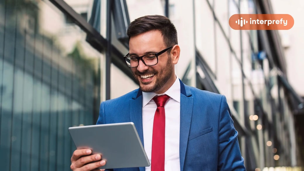 Interprefy Plans_Man Planning Multilingual Events