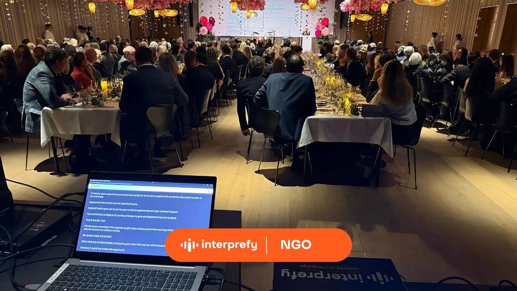 Interprefy being used at charity event