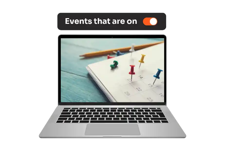 Interprefy - Event Calendar - Laptop Calendar Image Display