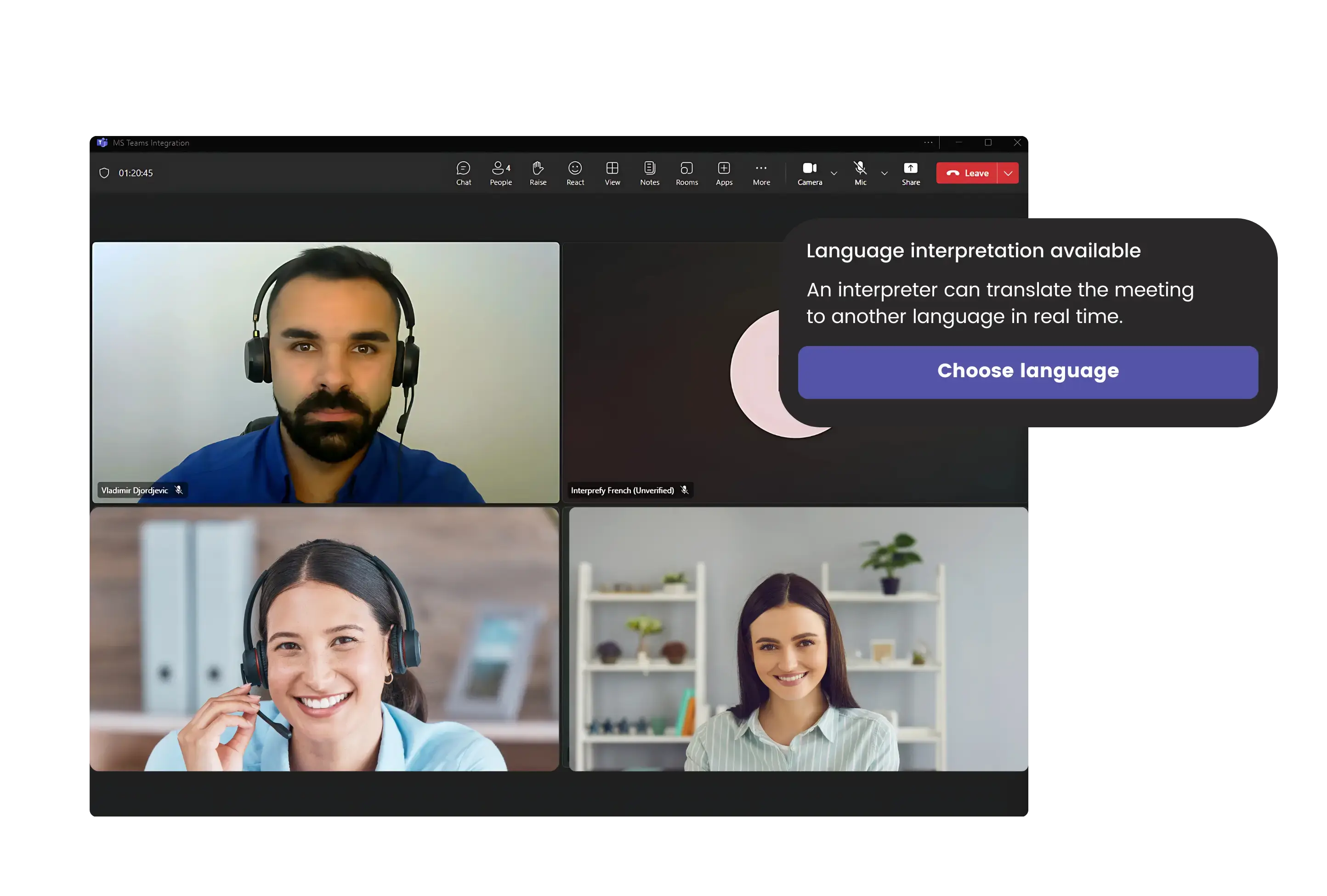 MS Teams Inject Integration - Interprefy